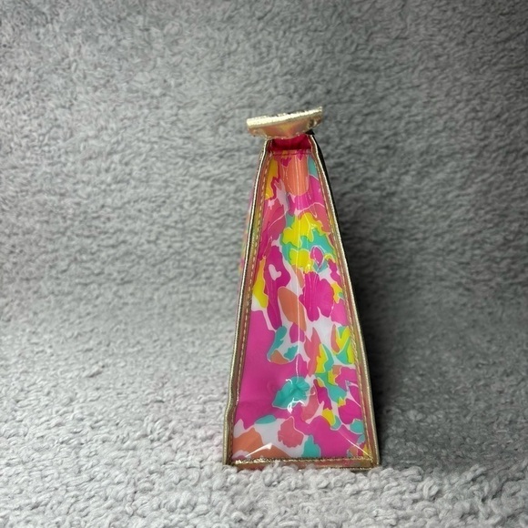 Lilly Pulitzer Bag Womens Cosmetics Zip Closure Storage Flowers Bright Travel - Picture 4 of 6